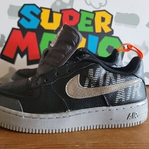 Black and Silver Nike Sneakers